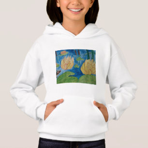 Frog & Waterlilies Hoodie T Shirt