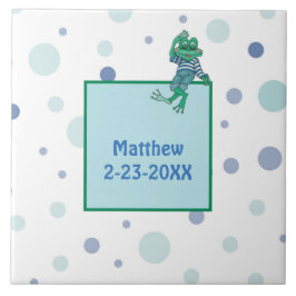 Frog Wearing Jeans Kakelplatta