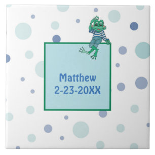 Frog Wearing Jeans Kakelplatta