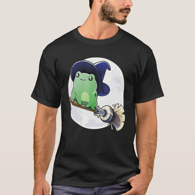 Frog Witch Shirt - Lusnyj Toad Witch Halloween Cos T (Framsida)