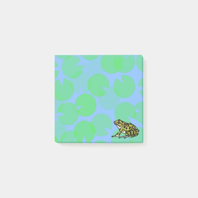 Frog with Lilly Pads Post it Notes Post-it Block (Framsida)