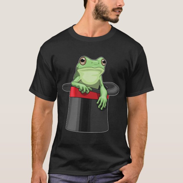 Frog Wizard Cylinder T Shirt (Framsida)