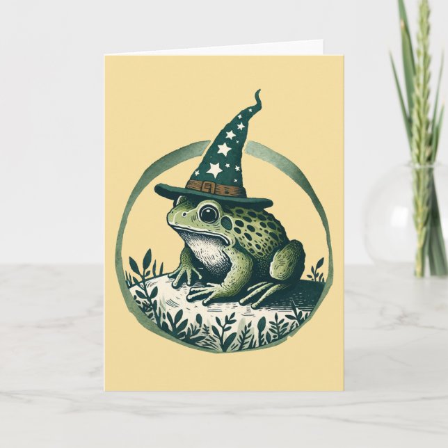 Frog Wizard Kort (Framsida)