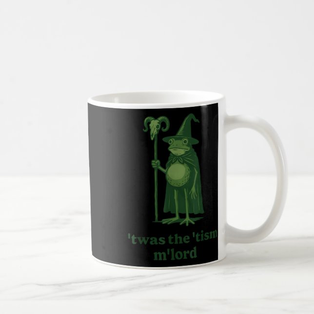Frog Wizard Memme Twas Tism Mlord Kaffemugg (Höger)