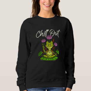 Frog Yoga Chill Out Funny Meditation T Shirt