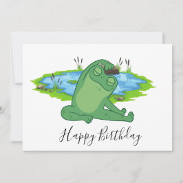 Frog Yoga Grattis på födelsedagen Tack Kort