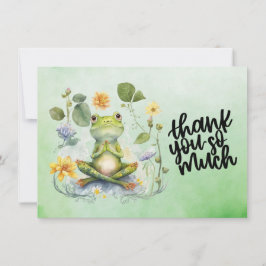 Frog Yoga tackar dig så mycket Tack Kort