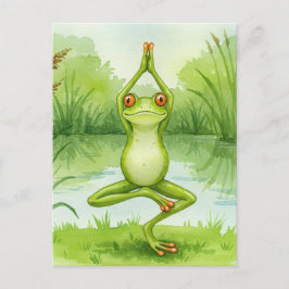 Frog Yoga-vykort Vykort