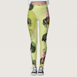 Frogcore och Mushroom Älskare Aesthetic Leggings