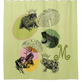 Frogcore och Mushroom Älskare Aesthetic Monogram