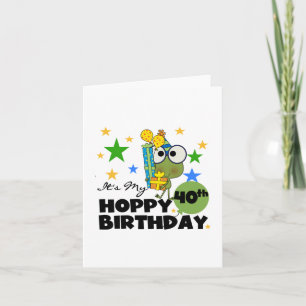 Froggie Hoppy 40:e födelsedagen Kort