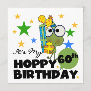 Froggie Hoppy 60:e födelsedagen Kort