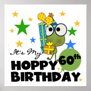 Froggie Hoppy 60:e födelsedagen Poster