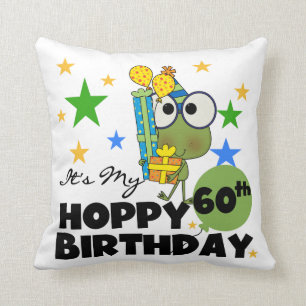 Froggie Hoppy 60th födelsedag Kudde
