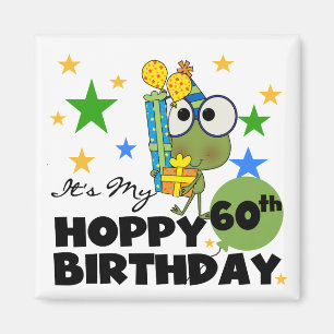 Froggie Hoppy 60th födelsedag Magnet