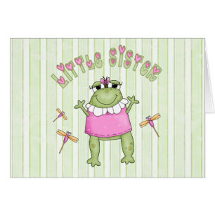 Froggie Little Sister Blank Card OBS Kort