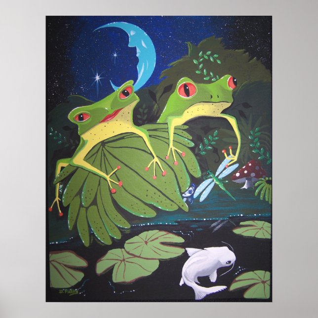 froggies och koi poster (Framsidan)