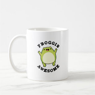 Froggin Fantastisk Funny Frog Pun Kaffemugg
