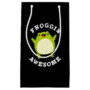 Froggin Fantastisk Funny Frog Pun Mörk BG