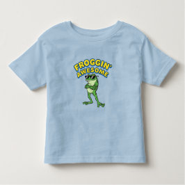 Frogging Awesome Cool Frog T Shirt