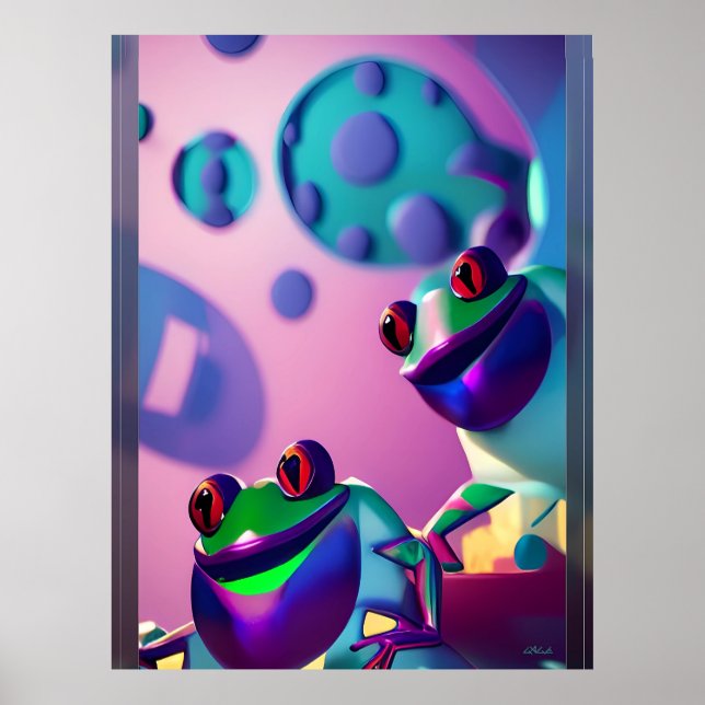 Froggled Ken Gage Fantasy Frog Poster (Framsidan)