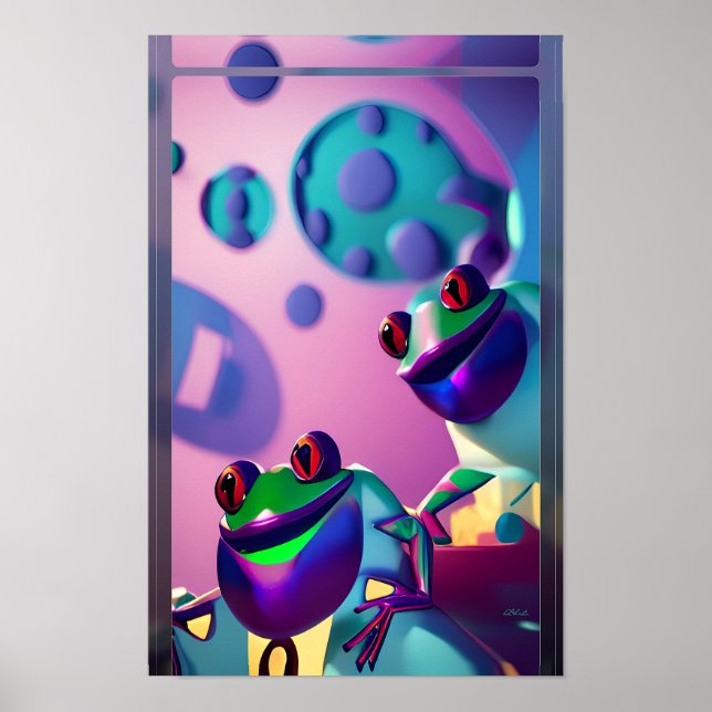 Froggled Ken Gage Fantasy Frog Poster (Framsidan)