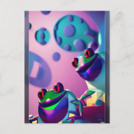 Froggled Ken Gage Fantasy Frog Vykort