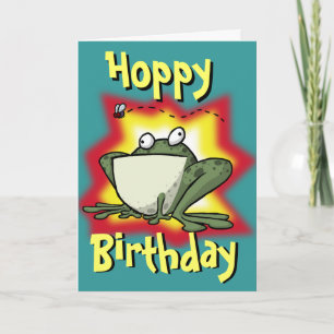 Froggy Birthday Card Kort