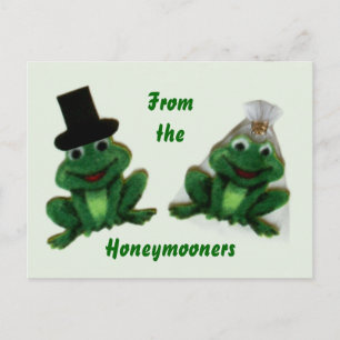 Froggy Bröllop - Honeymooners vykort