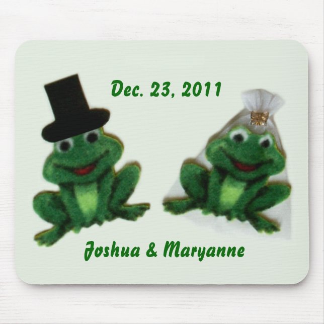 Froggy Bröllop - Mousepad Musmatta (Framsidan)