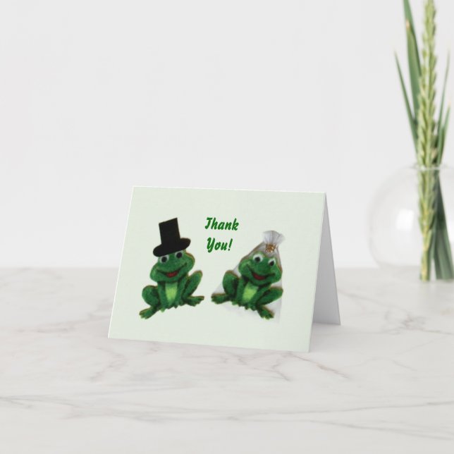 Froggy Bröllop Tackkort (Framsida)