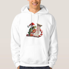 Froggy Christmas! Hop, Sip, Repeat! Red-Eyed Tree  Hoodie