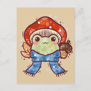 Froggy Fall bärbar dator Vykort