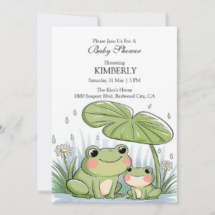 Froggy Family i Rain Inbjudningar
