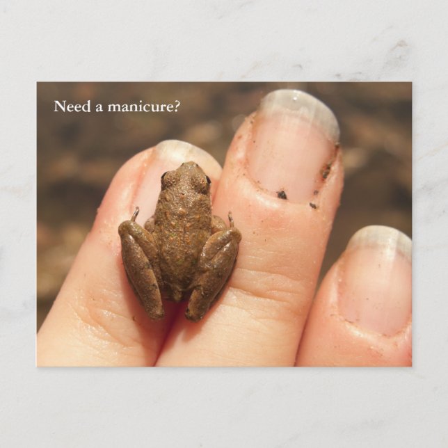 Froggy Hand Vykort (Framsida)