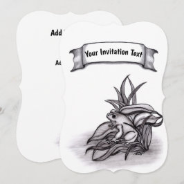 Froggy, lägg till din text inbjudningar