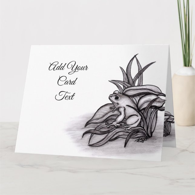 Froggy, lägg till din text kort (Framsida)