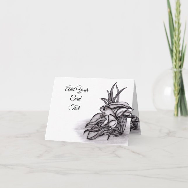 Froggy, lägg till din text kort (Framsida)