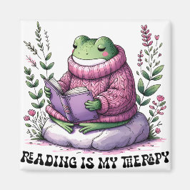 Froggy Reading är min terapi Magnet