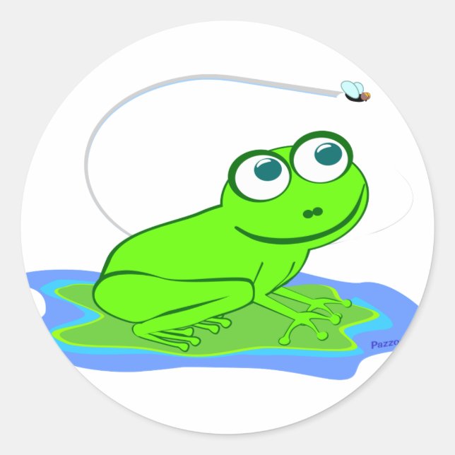 Froggy Runt Klistermärke (Framsida)