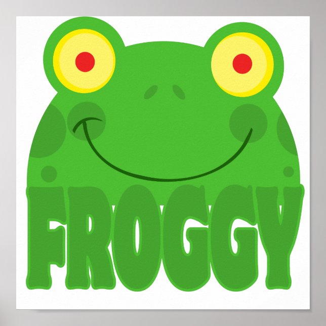 FROGGY-TECKNAD POSTER (Framsidan)