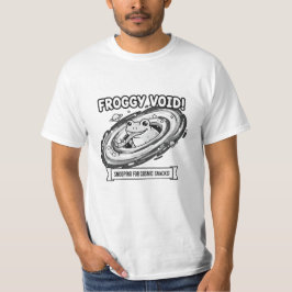 Froggy Void Rolig Space Groda Tecknad Film T Shirt