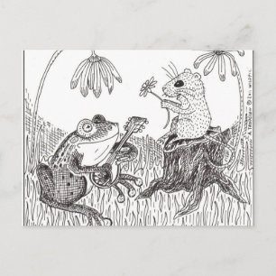 Froggy Went A-Courtin' Vykort