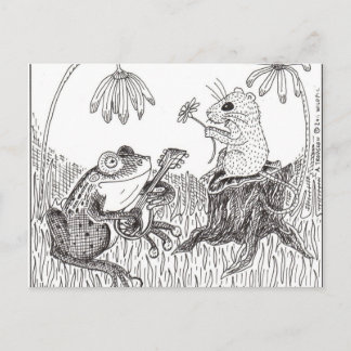 Froggy Went A-Courtin' Vykort