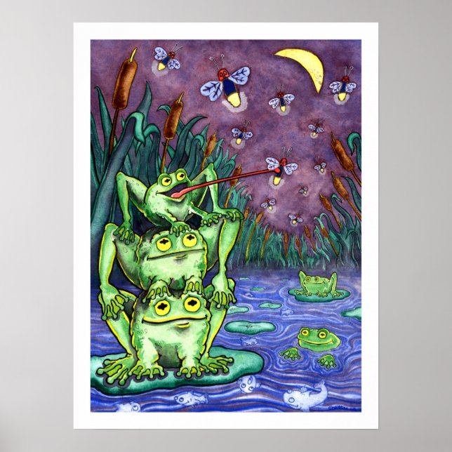 Frognatt - Djur - 18 x 24 Poster (Framsidan)