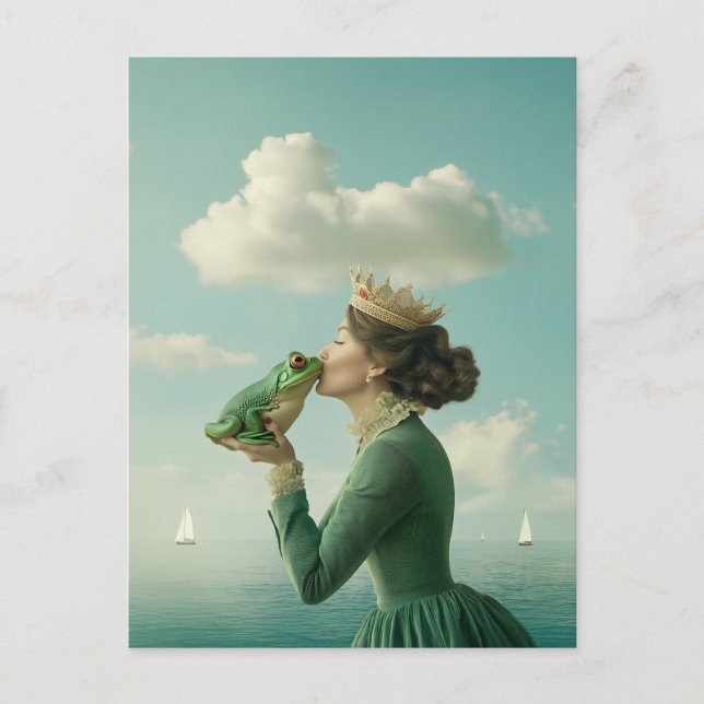 Frogprins kyss helg vykort (Framsida)