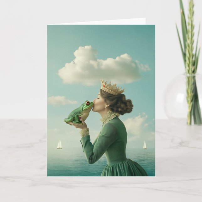 Frogprins kyss kort (Framsida)