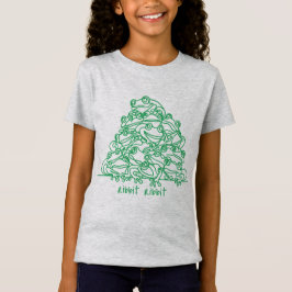 Frogs Abstrakt Grönt Line Art-Personlig T Shirt