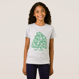Frogs Abstrakt Grönt Line Art-Personlig T Shirt