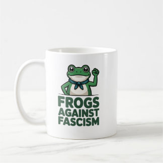 Frogs Against Fascism - Portland Frog Protest, fas Kaffemugg